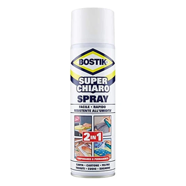 Colla a contatto spray trasparente Bostik 3240060 - Affidabile e di ottima quali