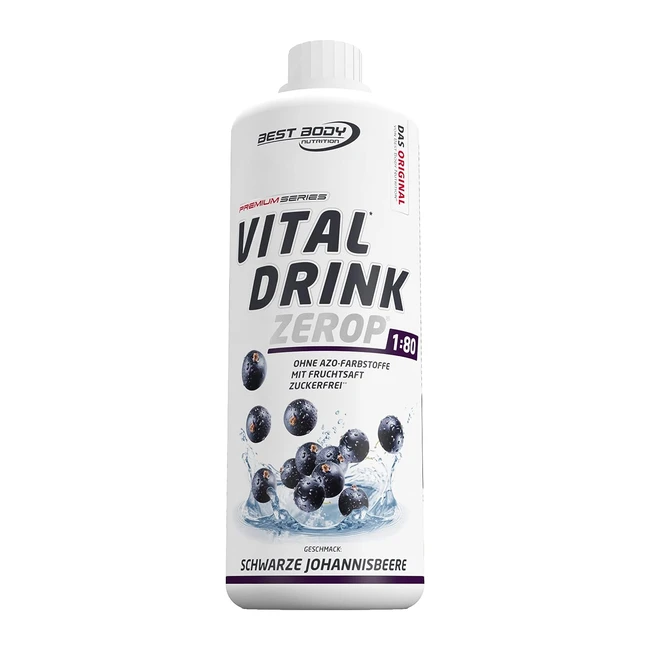 Best Body Nutrition Vital Drink Zerop Blackcurrant - Sugarfree Syrup