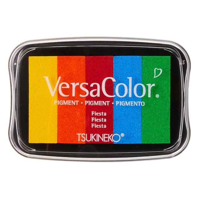 Tampon Versacolor Arc-en-ciel 5 couleurs 4,7x7,5 cm Rayher 332839749