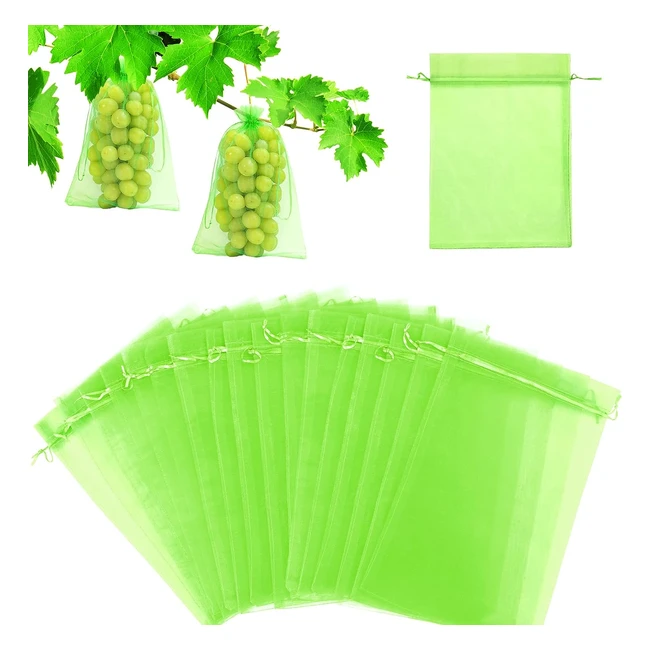 Bolsas para uvas en parra 60 piezas - Protección de frutas y verduras contra plagas - Bolsa 20x30cm