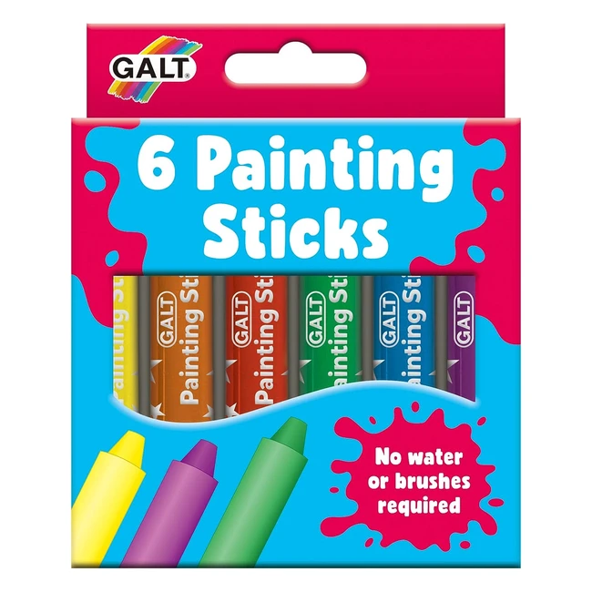 Galt Toys 6 Painting Sticks for Kids | Ages 3+ | Quick-Drying & Mess-Free