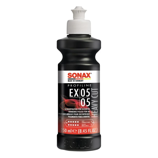 Pâte abrasive Sonax Profiline Ex Cut 0505 250 ml - Polissage peinture abîmée, rayée ou poncée