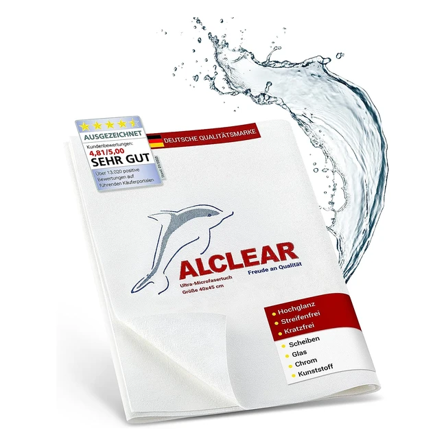 Alclear Car Microfibre Cloth Dry Miracle  60x40cm  Blau Wei