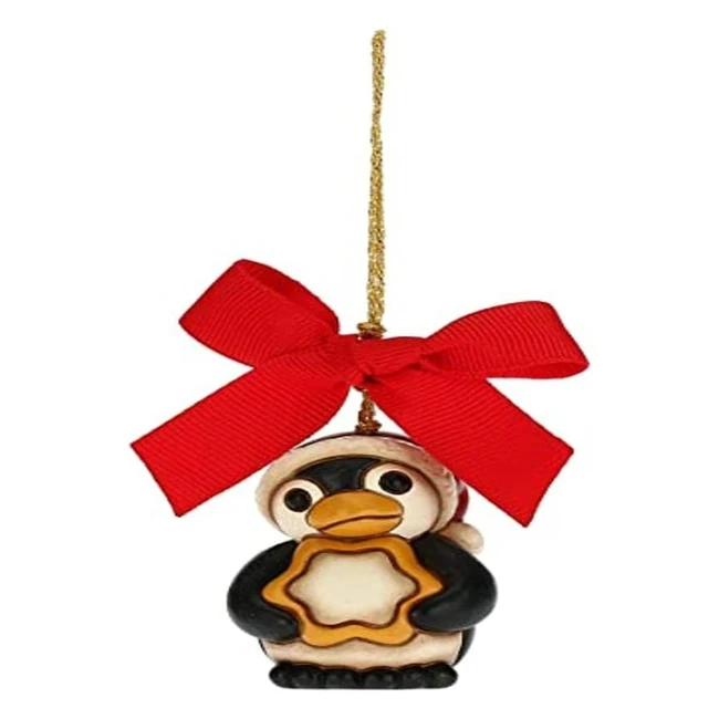 Thun Addobbo Albero di Natale Pinguino Stella - Formato Piccolo - Ceramica