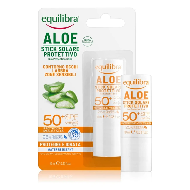 Equilibra Solari Aloe Stick SPF 50 - Protezione per zone sensibili