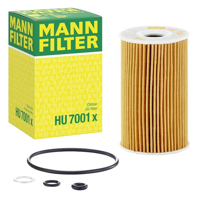Mannfilter HU 7001 X - Filtro Olio Set con Guarnizione - Alta Qualità