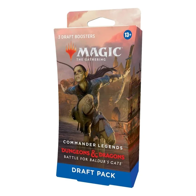 Magic the Gathering Commander Legends Battle for Baldur's Gate Booster Draft Pack D10040000 Multi