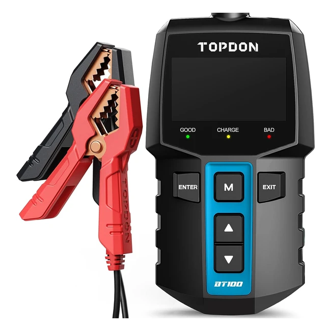 Testeur de batterie Topdon BT100 - 12V 1002000 CCA - Voitures, motos, VTT, VUS, yachts