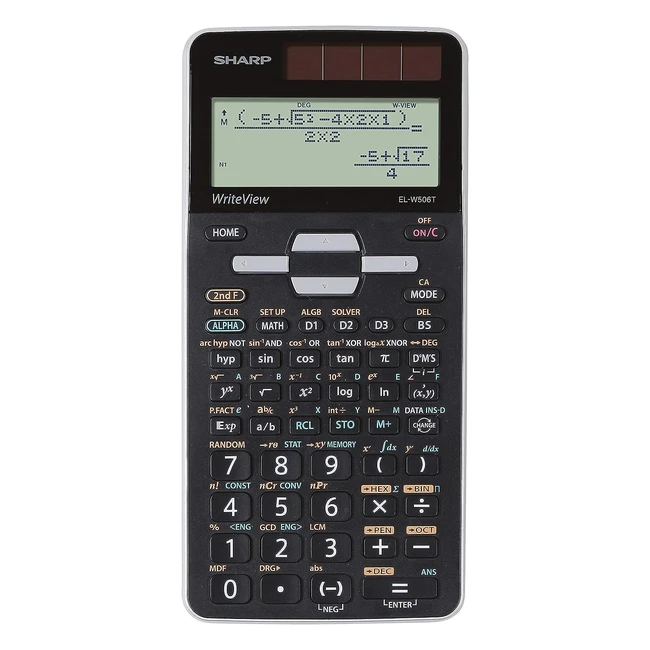 Calculadora Cientfica Sharp ELW506T-GY con 640 Funciones