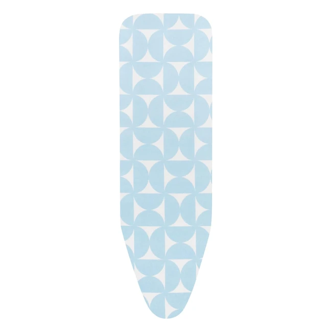 Brabantia Ironing Board Cover Set - Complete with 100% Cotton Cover and 8mm Thick Underlay - Versatile and Hygienic