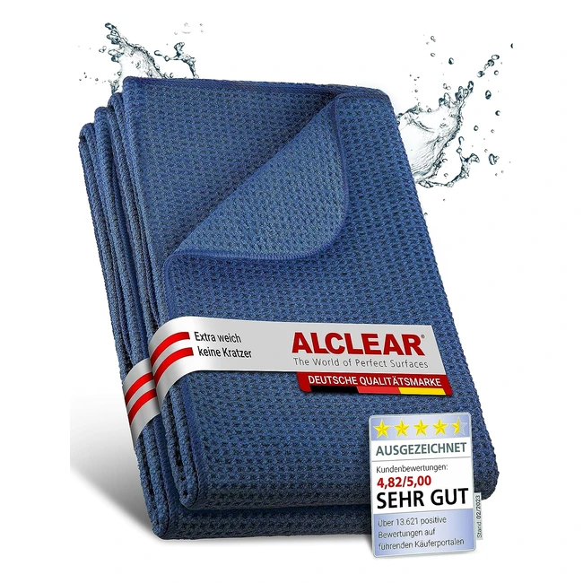 Alclear 8209012 Saugstarkes Microfasertuch Trockenwunder 2 St 60x40 cm