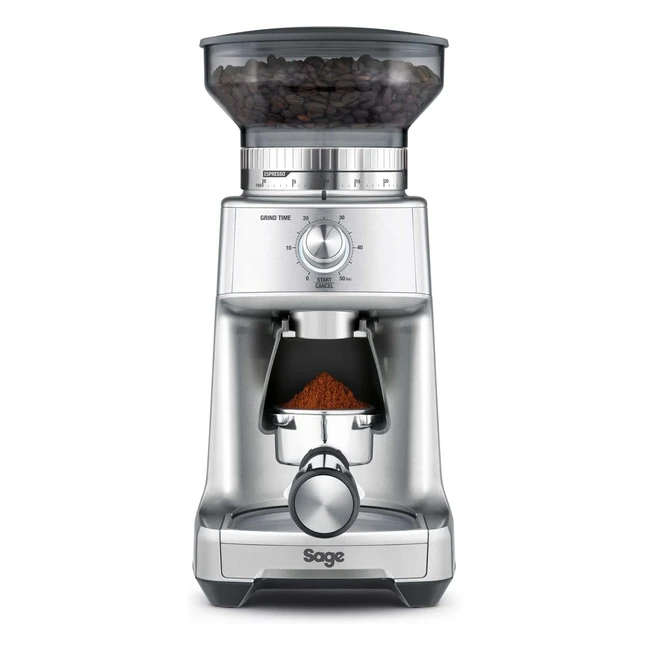 Sage Dose Control Pro Coffee Grinder Electric BCG600SIL - Precise Grind, Essential Oil Protection