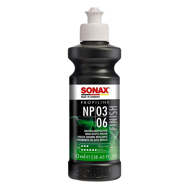 Sonax Profiline NP 0306 250 ml - Polissage avec effet abrasif moyen - Sans silicone - Ravive en douceur l'éclat des peintures