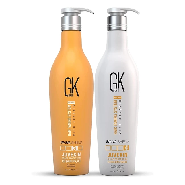 GK Hair Global Keratin Shield Shampoo e Balsamo 650 ml - Protezione e Idratazion