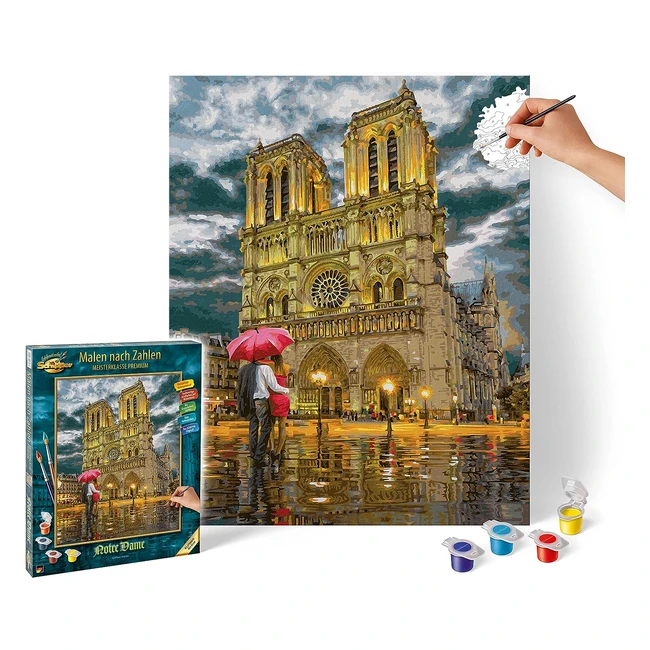 Kit de peinture par numéros Simba Schipper Notre Dame 40x50cm