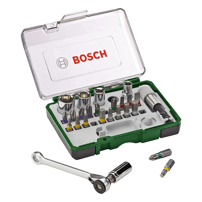 Bosch Schraubendreher Bit und Ratschen-Set 2607017160 - 27-teilig