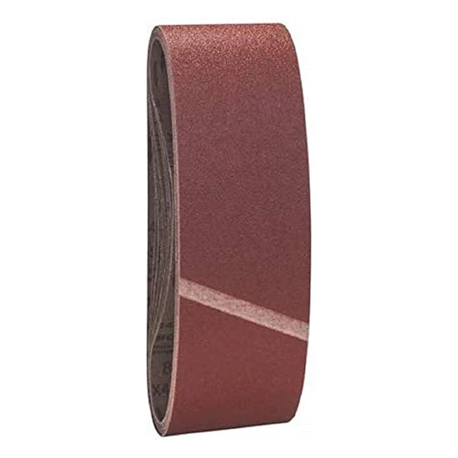 Bosch Professional 10 Pcs Sanding Belt Set x440 - Best for Wood and Paint - Grit 80 - Accessories for Belt Sanders