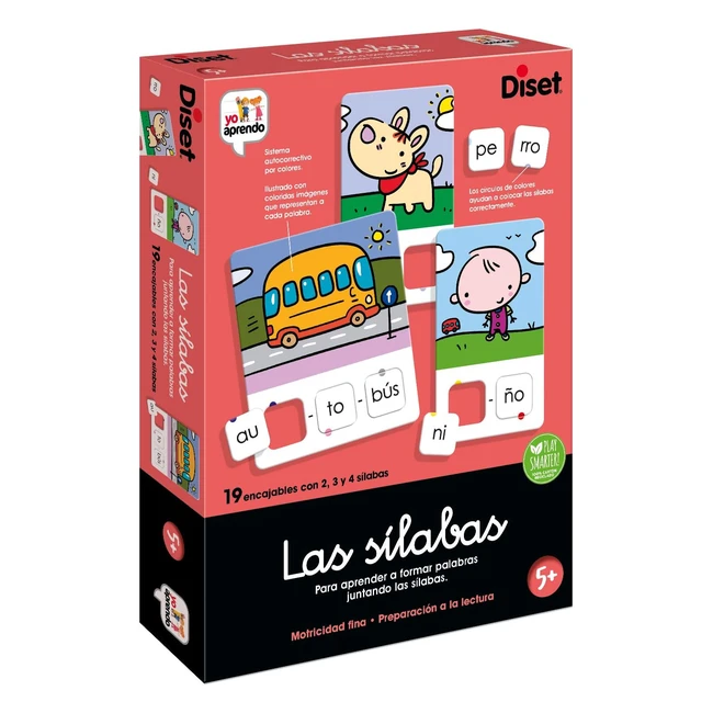 Diset Las Sílabas - Juego Educativo para Aprender Letras y Abecedario - Niños 5+