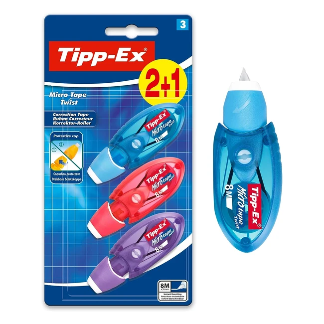 Tipp-Ex Korrekturroller Micro Tape Twist, 3er Pack