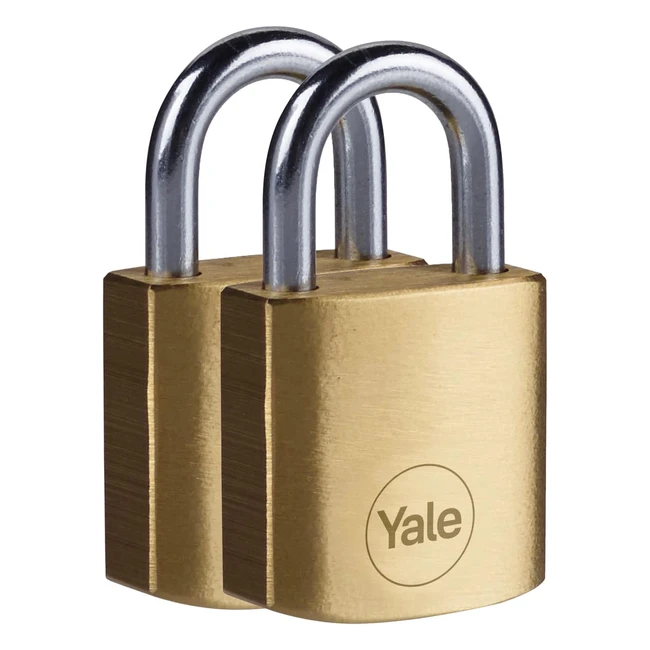 Lot de 2 cadenas Yale Y110B301152 en laiton 30 mm avec anse en acier cment e