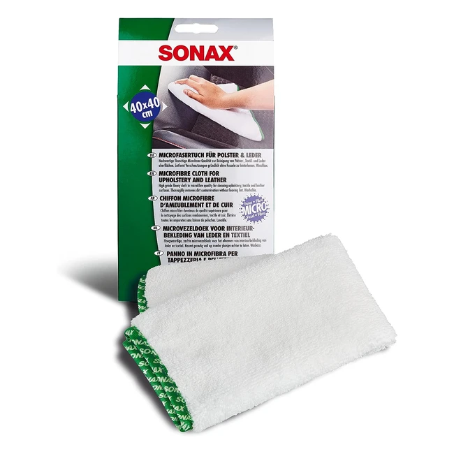 SONAX Mikrofaser Pflegepad 04172000 - Reinigt gründlich und hinterlässt keine Fussel