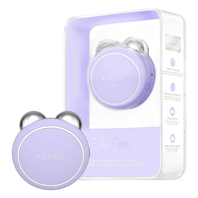 Foreo Bear Mini Targeted Microcurrent Face Lift Device - Double Chin Reducer - Lavender