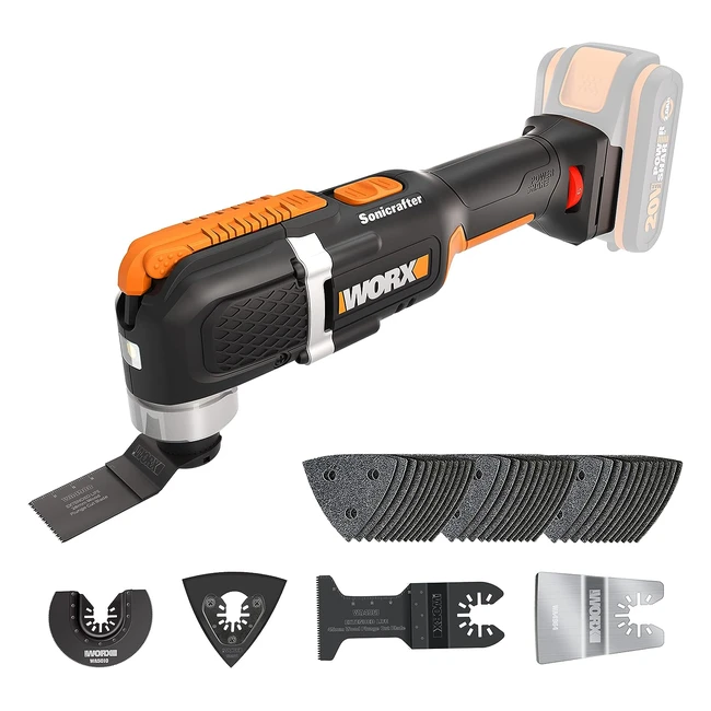 WORX WX6969 Sonicrafter Cordless Oscillating Multitool - Power Share Variable S