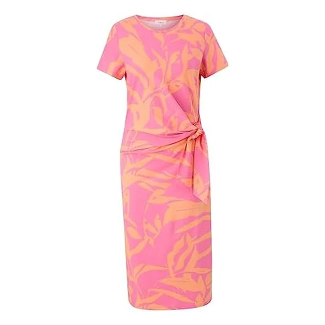 sOliver Kleid 12 Pink - Trendiges Jersey Baumwoll-Stretch Midi-Kleid