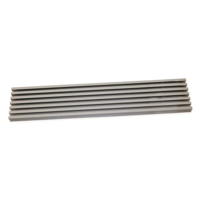 Emuca Oven Ventilation Grille - Inox Anodized Aluminium - Easy Assembly - Cleaning - Adjustable Height