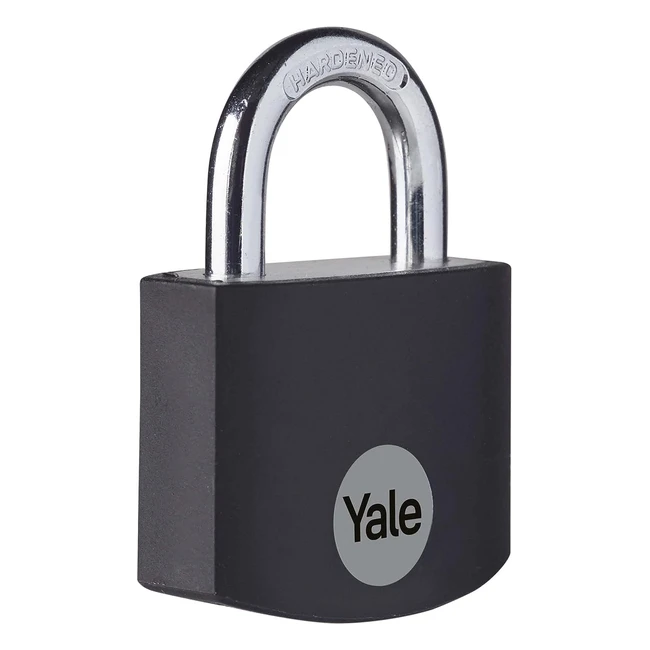 Cadenas Yale Aluminium Noir 32mm - YE3B321161BK - Anse Acier - 3 cls - Protection pour Casier Scolaire, Vestiaire de Sport, et Plus