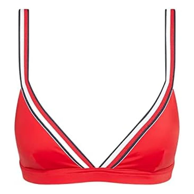 Tommy Hilfiger Damen Triangle RP Bikini Top Rot Dunkel - Hochwertiges Material, Optimaler Halt, Stilvolles Design