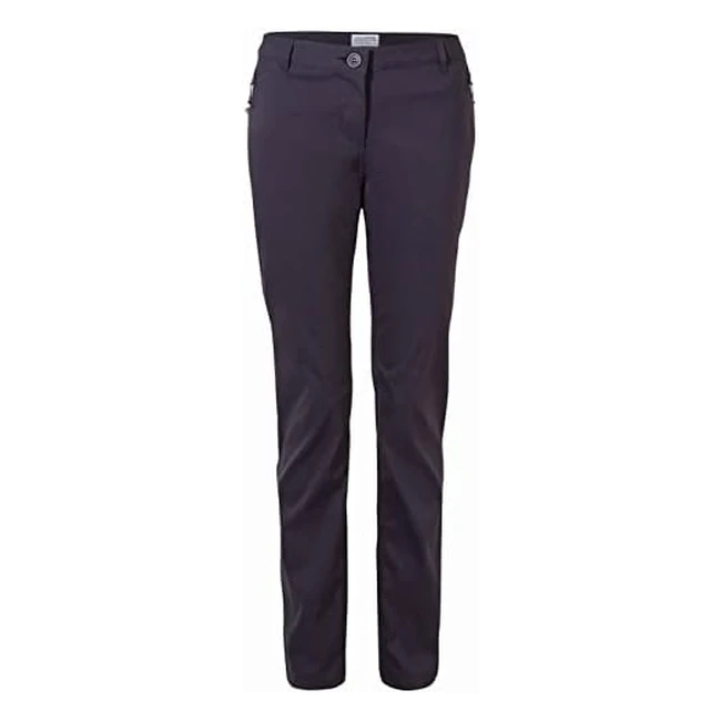 Craghoppers Womens Kiwi Pro Trousers - Dark Navy L  Stretch UPF40 Water Repe