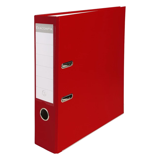Exacompta Red PP Lever Arch File - Ref 918403B - 320x290mm - A4 Size - 75mm Spine