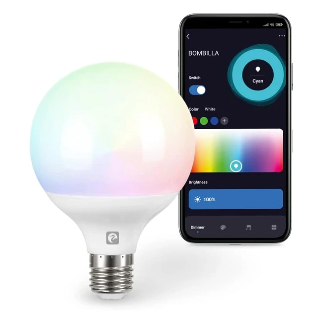 Bombilla LED Inteligente WiFi Garza G95 RGB 11W - Control por Voz y App - E27