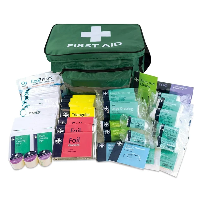 Lewisplast 224-Piece All Purpose Large First Aid Kit - Compact Design Ideal for