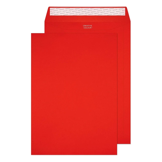 Enveloppes bande adhésive Blake Creative Colour C4 229 x 324 mm 120 gm - Boîte de 10