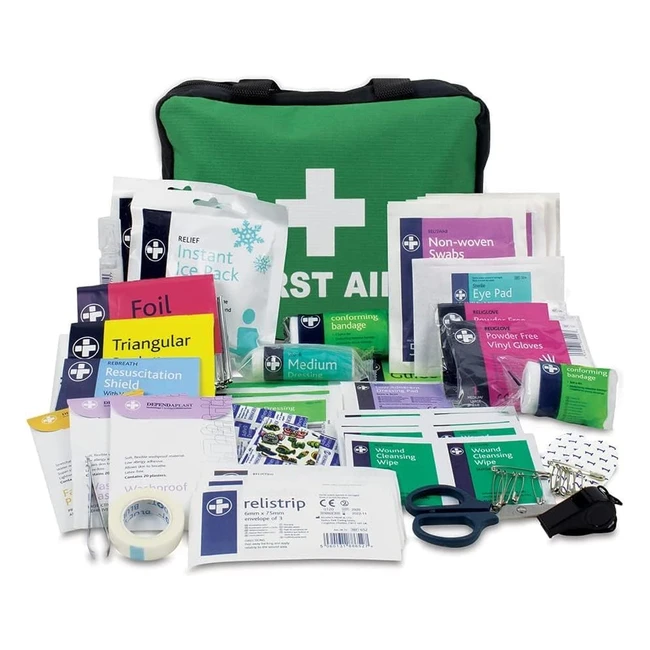 Lewisplast First Aid Kit Bag - 160 Piece Survival Kits - Safety Essentials for T