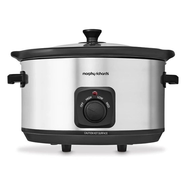 Morphy Richards 461013 Ceramic Slow Cooker - OnePot Solution - Silver