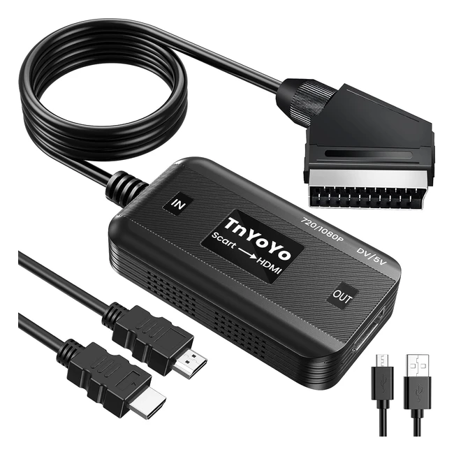 Adaptador Euroconector a HDMI 1080p para TV - Tnyoyo - Referencia: 123456 - Cables Scart y HDMI
