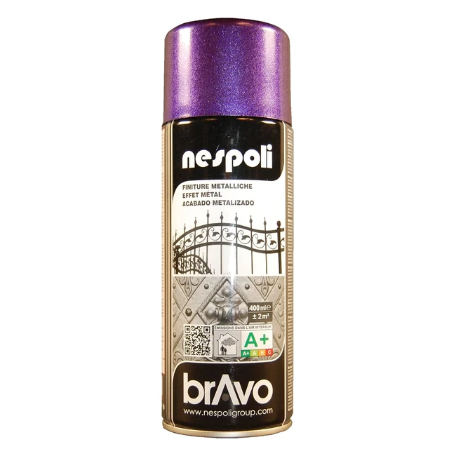 Peinture mtallise violette professionnelle Nespoli 400 ml