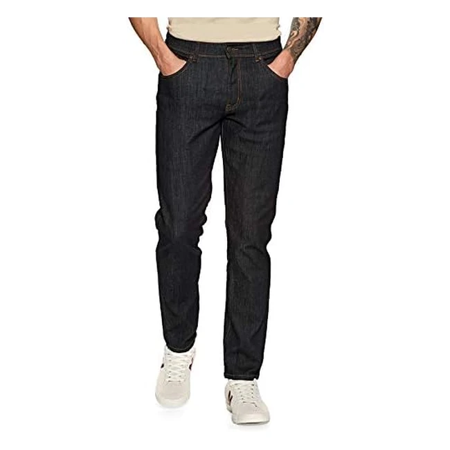 Wrangler Mens Texas Slim Jeans Blue Dark Rinse 90A 34W 34L - Comfortable Fit T