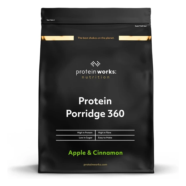 Porridge Proteico 360 - Mela e Cannella - Basso Contenuto di Zuccheri - Protein Works