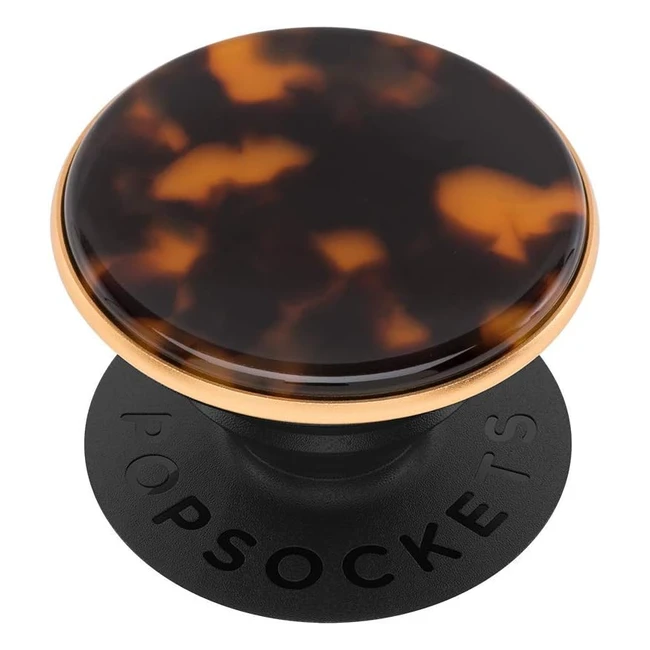 PopSockets PopGrip Expanding Stand and Grip with Swappable Top - Phones Tablets - Acetate Classic Tortoise