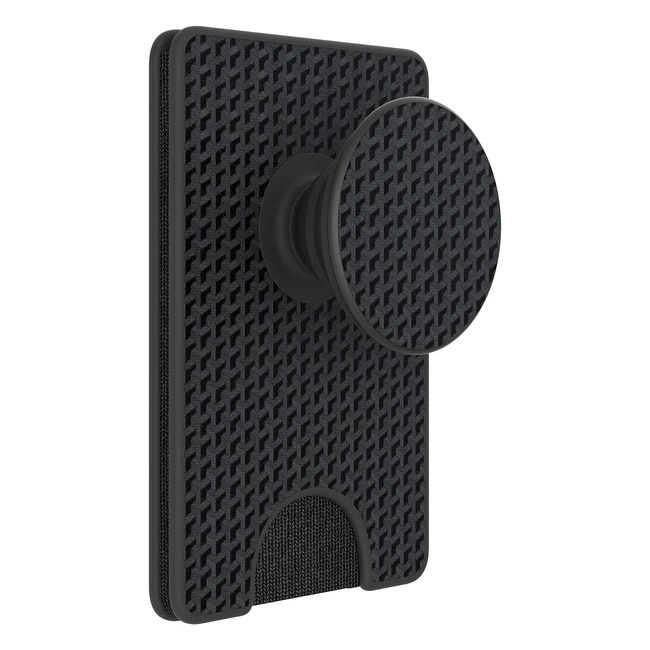 Popsockets Popwallet - Securely Carry Cards on Your Phone - Black Carbon