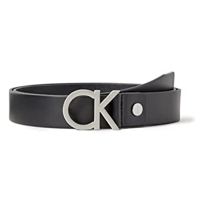 Cinturón Calvin Klein para Hombre CK Adj Buckle Belt de Cuero Negro 95 cm