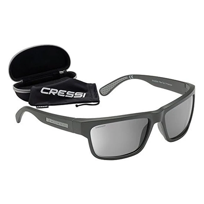 Cressi Unisex Ipanema Sportsonnenbrille - Leicht Kristallklare Sicht Polarisie