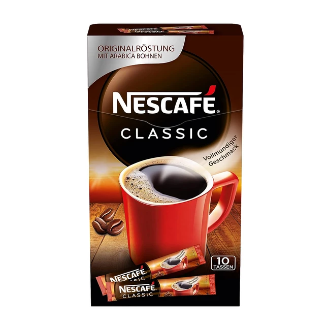 Nescaf Classic Getrnkepulversticks - Lschbarer Bohnenkaffee krftiger Ge