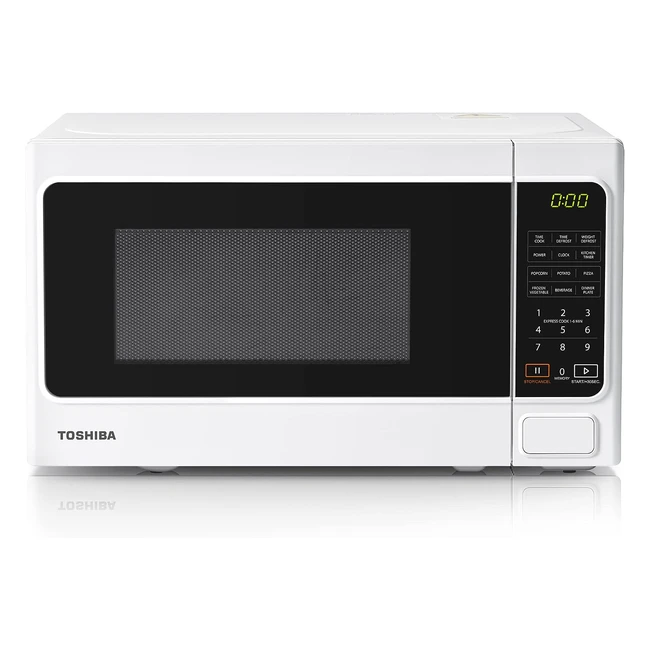Toshiba 800W 20L Microwave Oven | 6 Preset Recipes | Procedural Memory | Auto Defrost | Digital Display