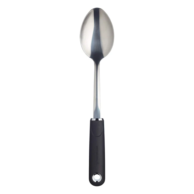 Masterclass Cooking Spoon - Soft Grip Handle - Stainless Steel - 335 cm