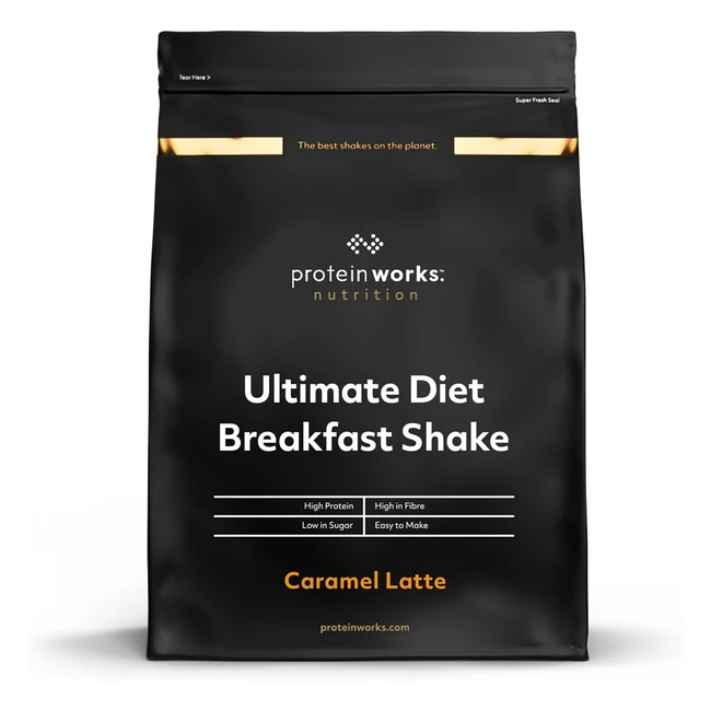 Protein Works Ultimate Diet Breakfast Shake - High Protein, Low Calorie Meal Replacement (36 Servings)